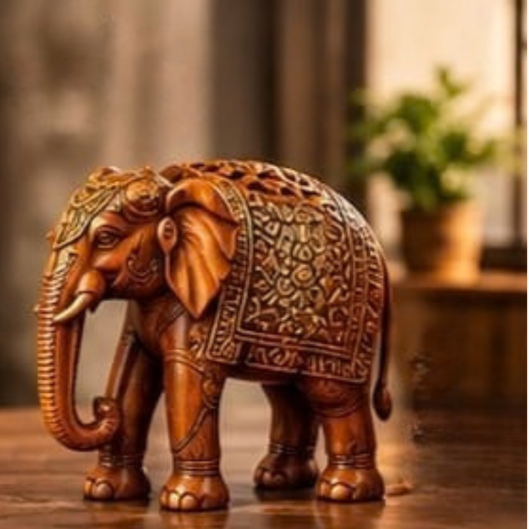 Antique Handcrafted Decorative Elephant Statue
